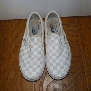 Vans Classic Slip-On White Checkerboard Shoe